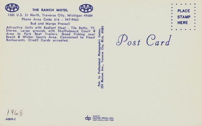 The Ranch Motel - Vintage Postcard (newer photo)